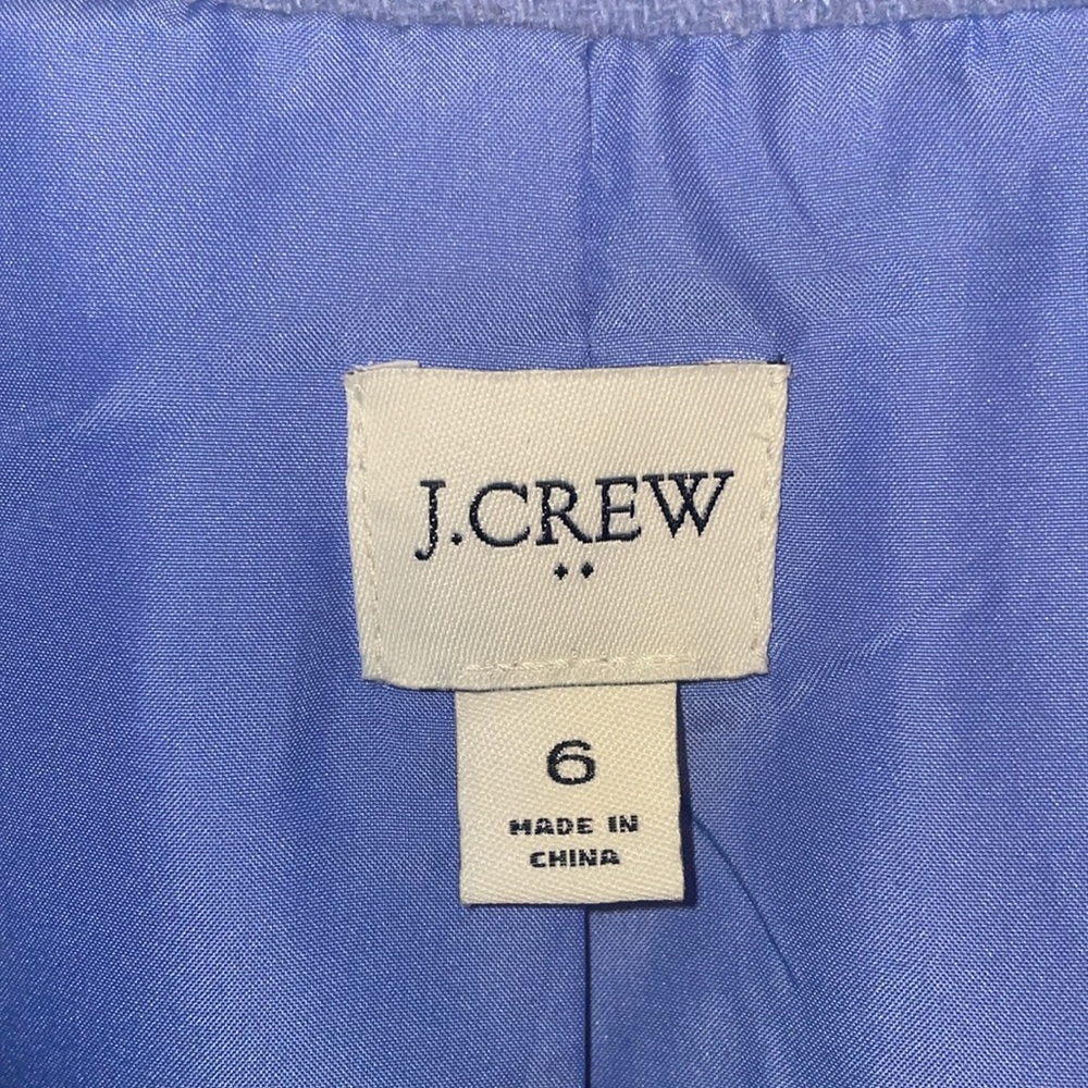 J Crew periwinkle coat - Picture 6 of 9